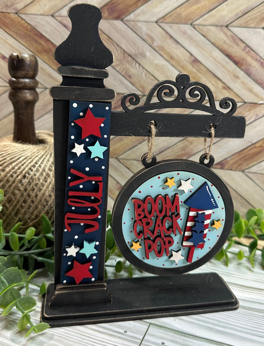 Interchangeable Seasonal Mini Standing Sign Frame