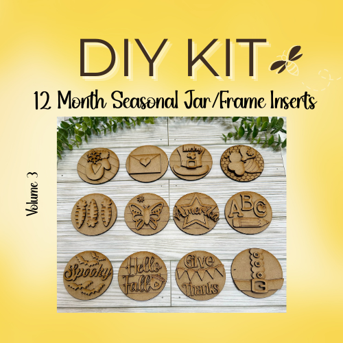 Volume 3-12 Month Seasonal Interchangeable Jar/Frame Inserts