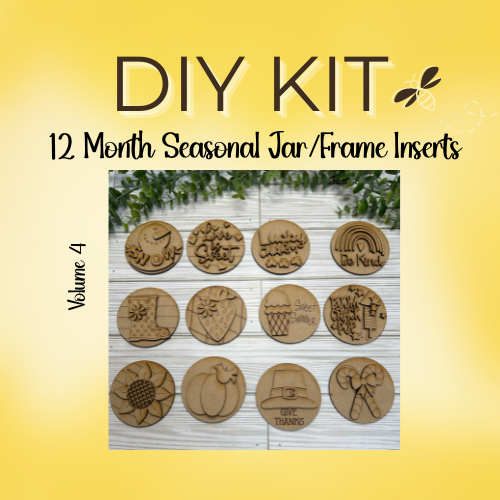 Volume 4-12 Month Seasonal Interchangeable Jar/Frame Inserts